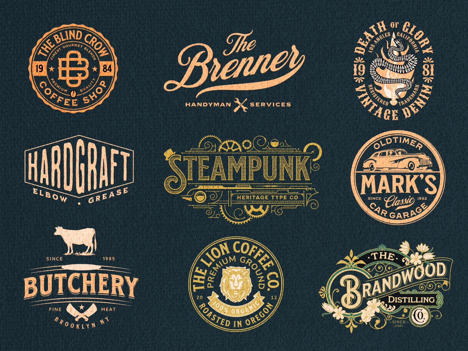 Vintage Logos - Free Vector Templates - Kittl